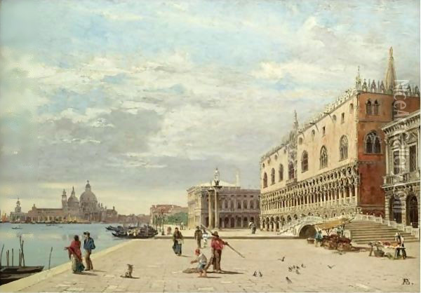 The Molo, Venice Oil Painting - Antonietta Brandeis