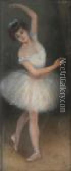A Ballerina En Pointe Oil Painting - Pierre Carrier-Belleuse