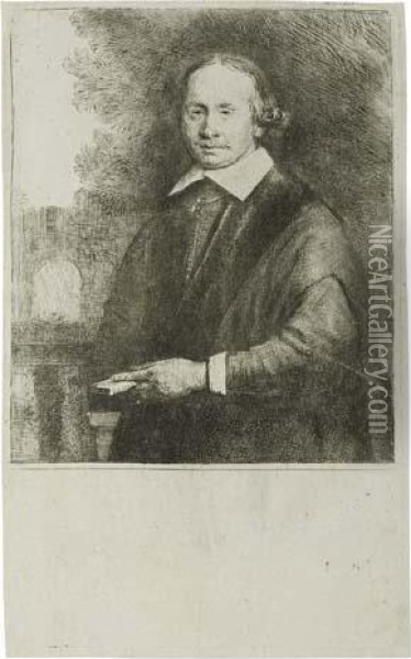 Jan Antonides Van Der Linden, Physician Oil Painting - Rembrandt Van Rijn