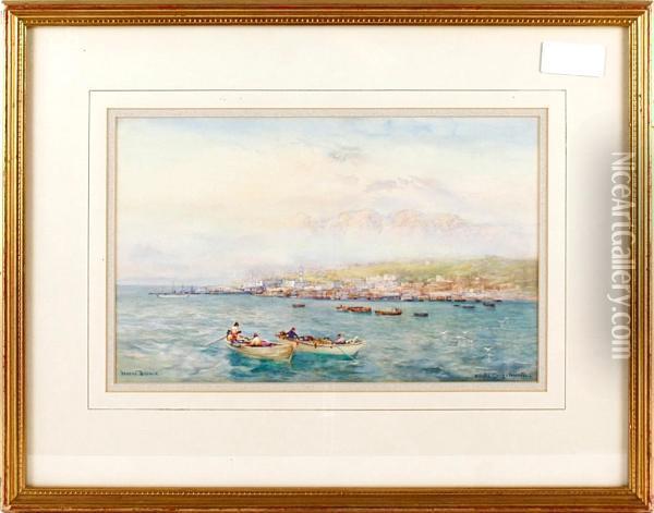 Santa Cruz, Tenerife Oil Painting - Alfred J. Warne Browne