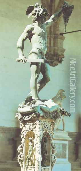 Perseus Oil Painting - Benvenuto Cellini
