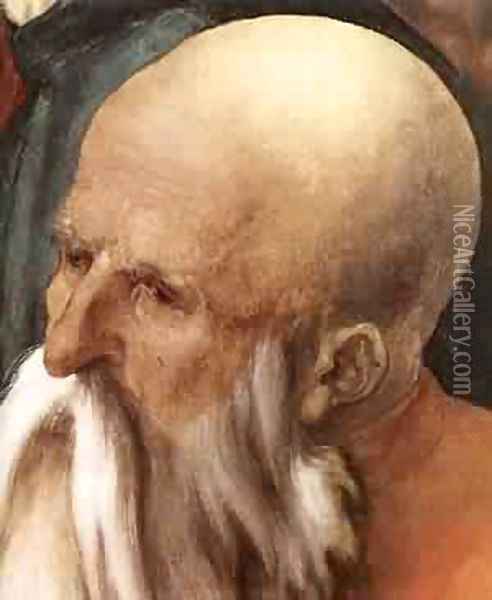 Christ Among The Doctors (Detail) 1 1506 Oil Painting - Albrecht Durer