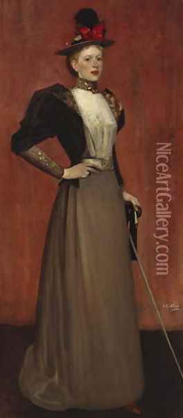 Maggie Hamilton Mrs AN Paterson Oil Painting - Sir James Guthrie