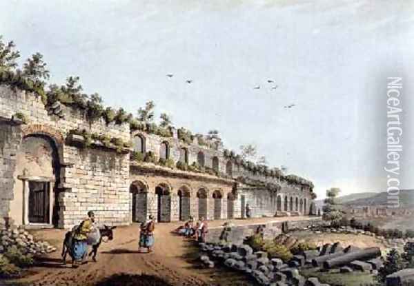 The Stadium at Ephesus 1810 Oil Painting - Luigi Mayer