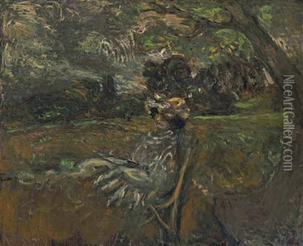 Madame Hessel Au Soleil Couchant Oil Painting - Edouard Vuillard