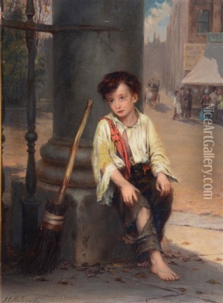 The Chimney Sweep Oil Painting - Augustus Edwin Mulready