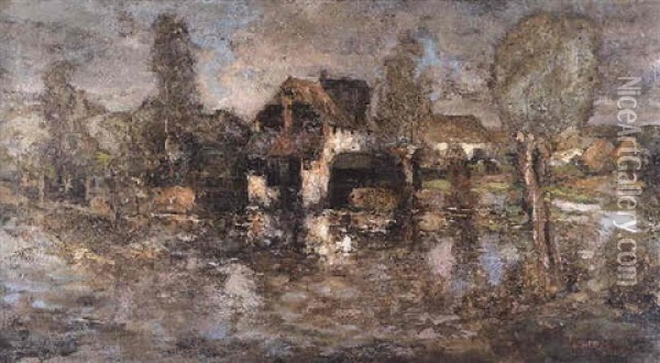 The Mill Oil Painting - Grosvenor Thomas
