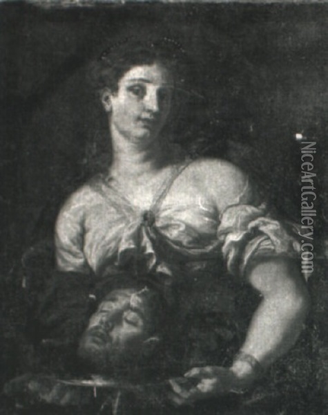 Salome With The Head Of Saint John The Baptist Oil Painting - Johann Carl Loth