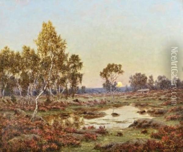 Automne Dans La Foret De Fontainebleau Oil Painting - Adrien Schulz