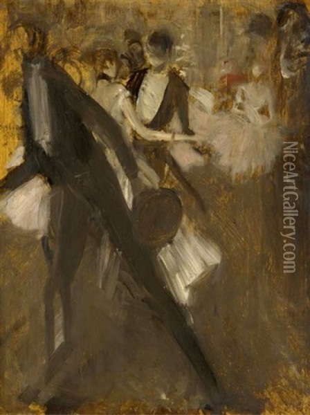 After The Ballet Oil Painting - Giovanni Boldini
