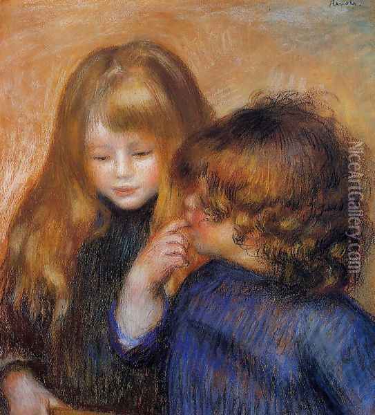 Jean and Coco (the artist's sons) Oil Painting - Pierre Auguste Renoir