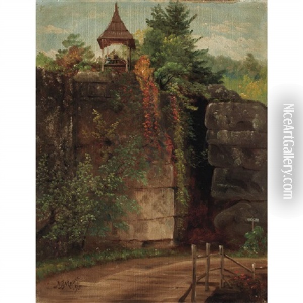 Mohonk Oil Painting - Nelson Augustus Moore