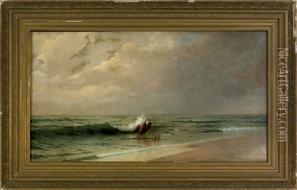 Coastal Scene Oil Painting - Frank Knox Morton Rehn