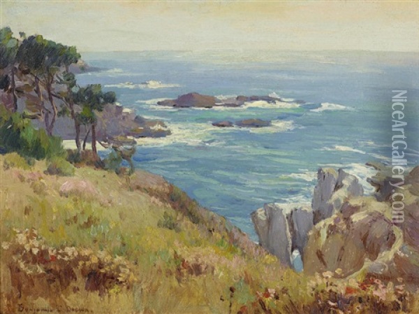Coastal View Oil Painting - Benjamin Chambers Brown