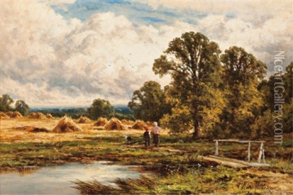 Old Basing, Hampshire Oil Painting - Henry H. Parker