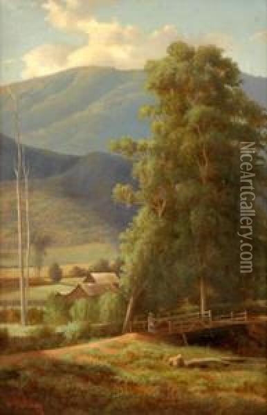 A Ford On The Graceburn Healesville Oil Painting - Walter Seehusen