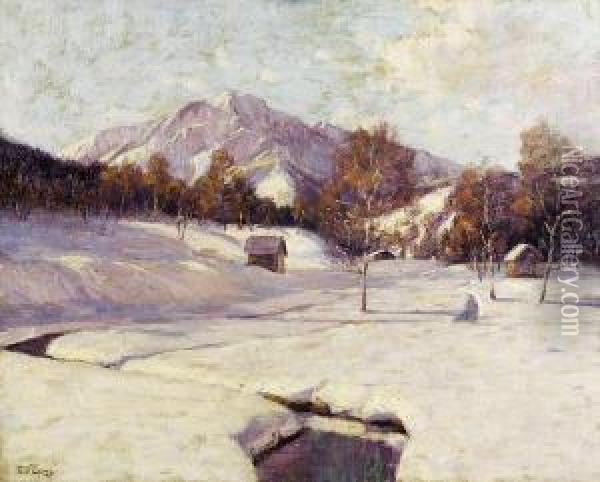Winter Landscape Oil Painting - Robert Winter Fraser
