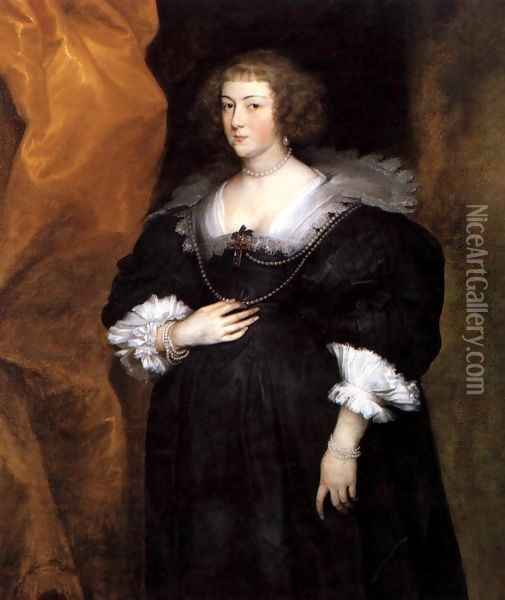 Portrait of a Lady Oil Painting - Sir Anthony Van Dyck