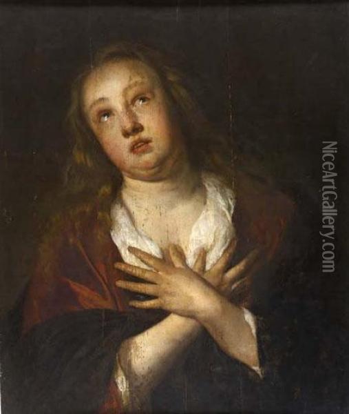 Penitent Magdalen Oil Painting - Sir Anthony Van Dyck