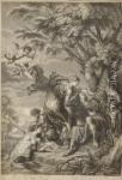 Rinaldo And Armida (a Pair) Oil Painting - Sir Anthony Van Dyck