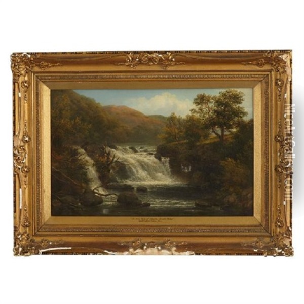 In The Vale Of Neath, South Wales Oil Painting - Edmund Gill