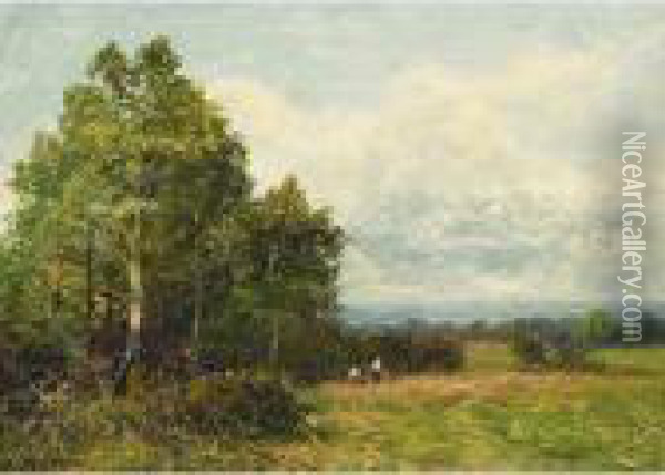 Landscape With Figures Oil Painting - Daniel Sherrin