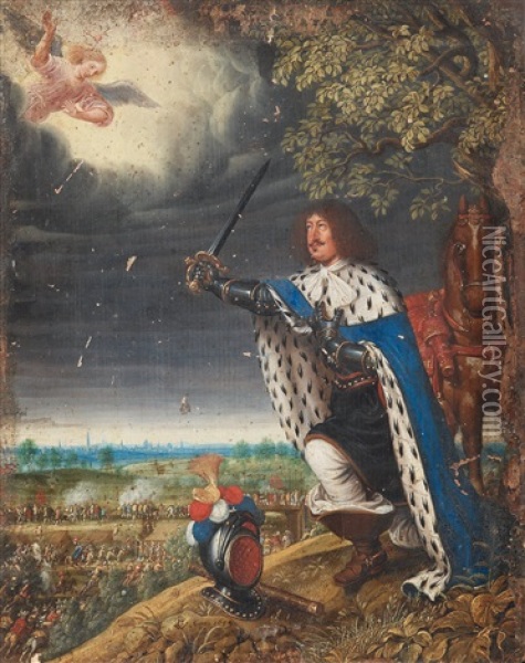 Fredrik Iii At The Battle Of Nyborg Oil Painting - Wolfgang Heimbach