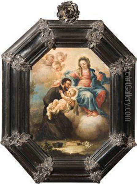 Die Jungfrau Maria Mit Kind Oil Painting - Pietro Bianchi