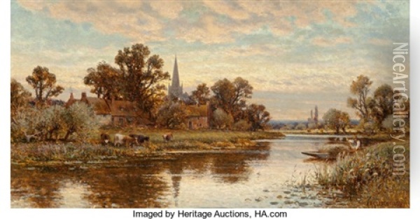 Hemingford Oil Painting - Alfred Augustus Glendening Sr.