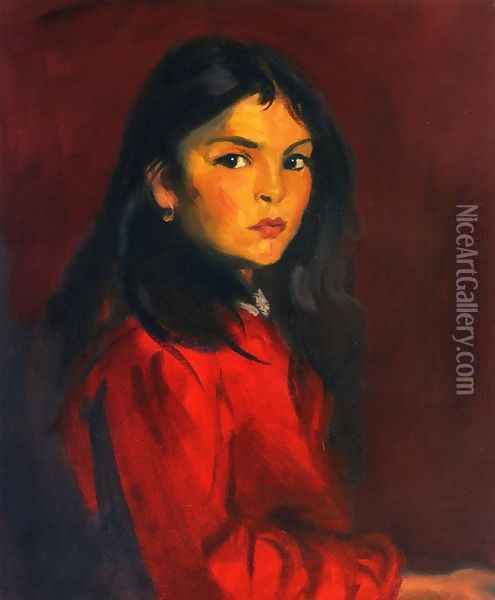 Berna Escudero Oil Painting - Robert Henri