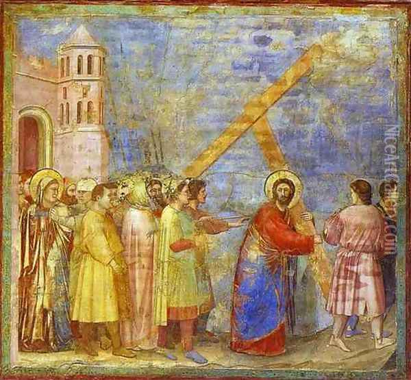 The Carrying Of The Cross 1304-1306 Oil Painting - Giotto Di Bondone