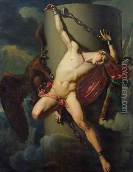 The Torture of Prometheus Oil Painting - Jean-Louis-Cesar Lair
