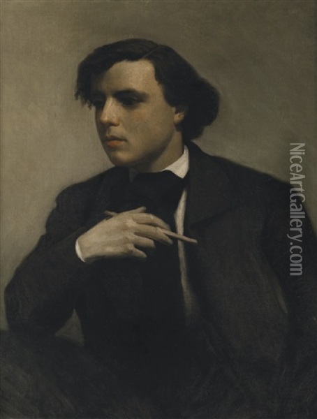 Portrait De Ferdinand Chaigneau (tete Et Mains) Oil Painting - William-Adolphe Bouguereau