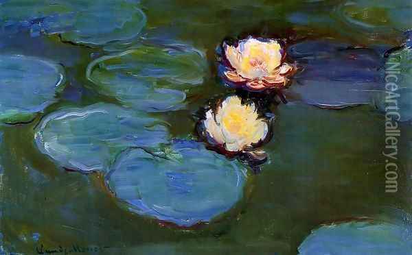 Water-Lilies1 1897-1899 Oil Painting - Claude Oscar Monet