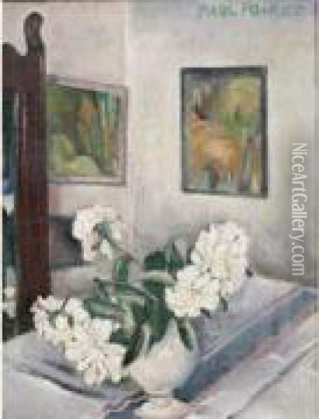 Bouquet De Fleurs Dans Un Interieur Oil Painting - Paul Poiret