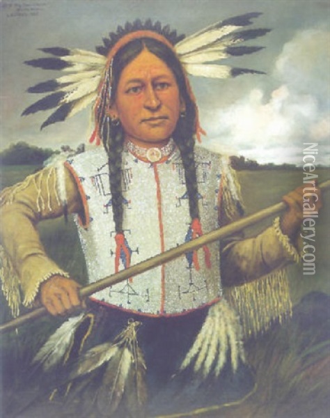 Wa-shee-choon, White Man Oil Painting - Henry H. Cross