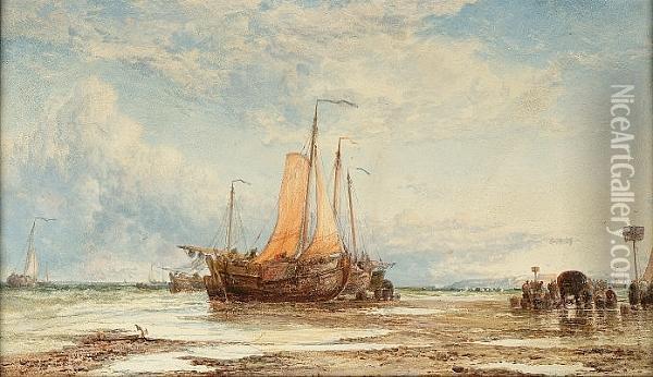 Scheveningen Oil Painting - James Webb