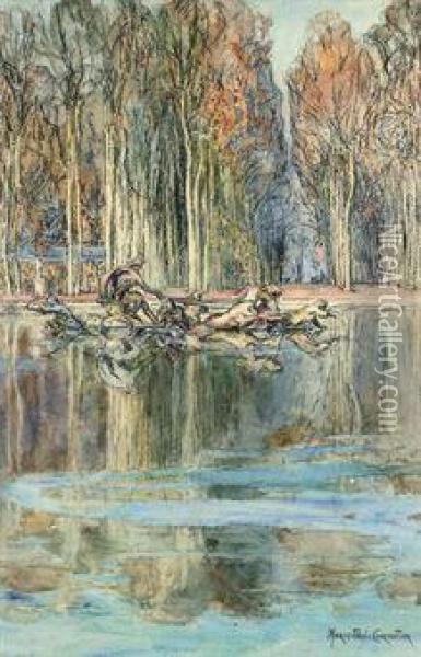 Bassin D'apollo, Versailles Oil Painting - Marie-Paule Carpentier