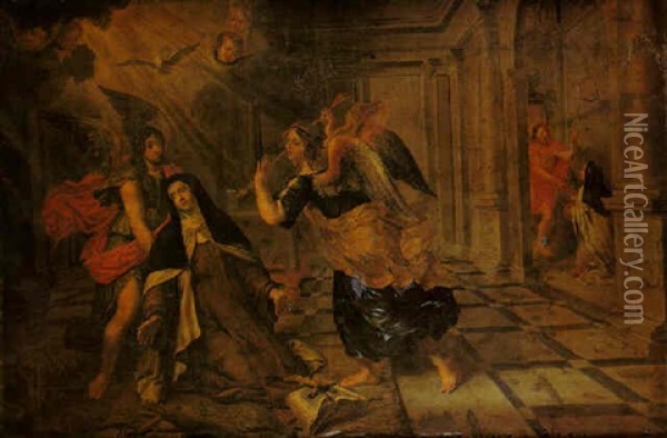 The Ecstasy Of Saint Teresa Oil Painting - Peter Van Lint