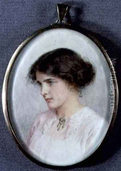 Miniature of Eileen Marshall Oil Painting - Nellie Hepburn-Edmunds
