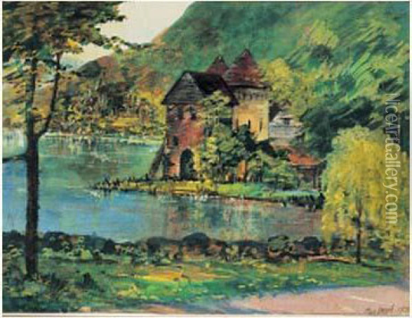 Paysage (le Lac D'enghein) Oil Painting - Max Jacob
