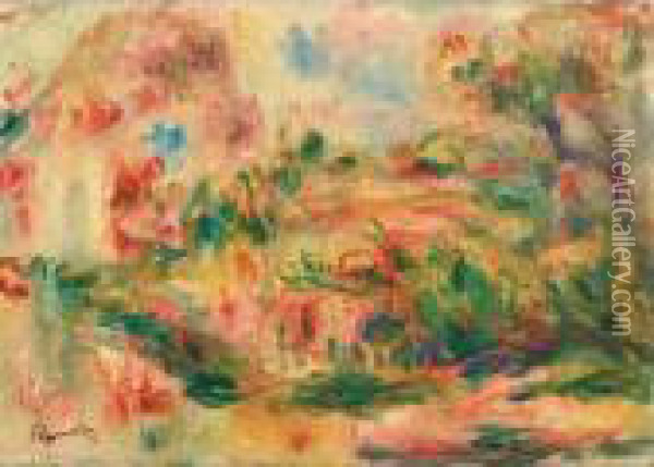 Paysage Oil Painting - Pierre Auguste Renoir