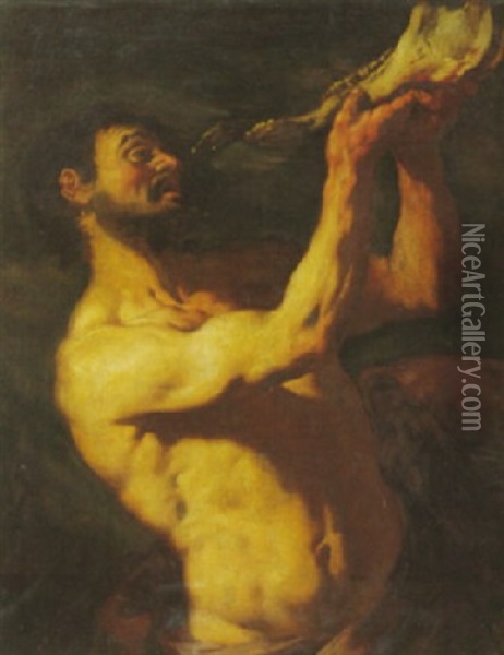 Mannlicher Halbakt Oil Painting - Jusepe de Ribera
