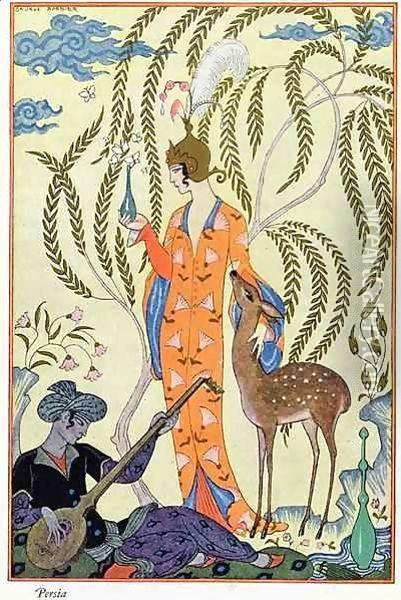 Persia, illustration from 'The Art of Perfume' Oil Painting - Georges Barbier