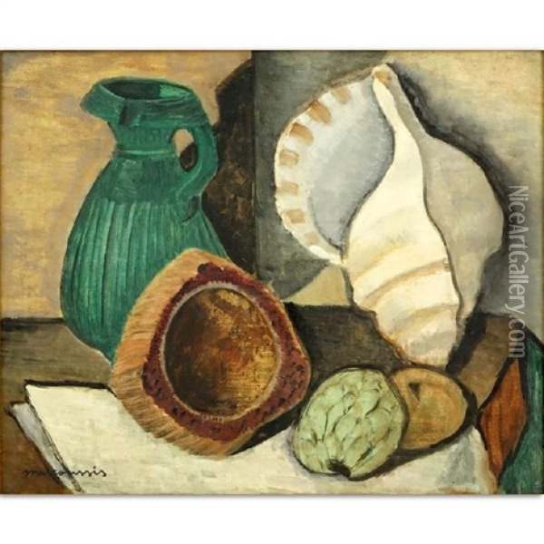 Still Life Oil Painting - Louis Marcoussis