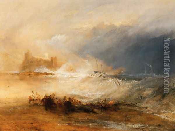 Wreckers Coast Of Northumberland Oil Painting - Joseph Mallord William Turner