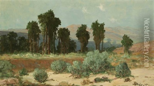 Desert Landscape Oil Painting - Ralph Davison Miller