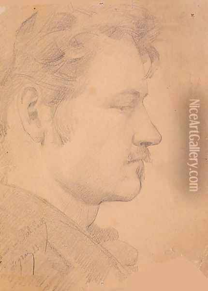 Portrait of Paul Peel Oil Painting - Paul Peel