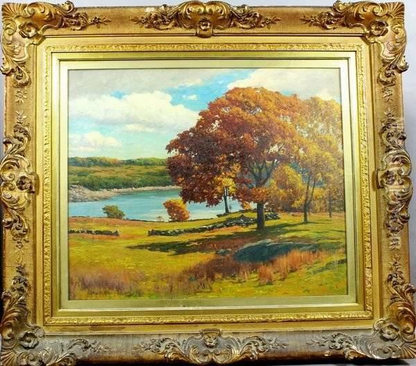 Autumn In New England Oil Painting - George Harvey