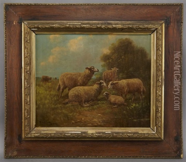 Sheep Oil Painting - Paul Schouten
